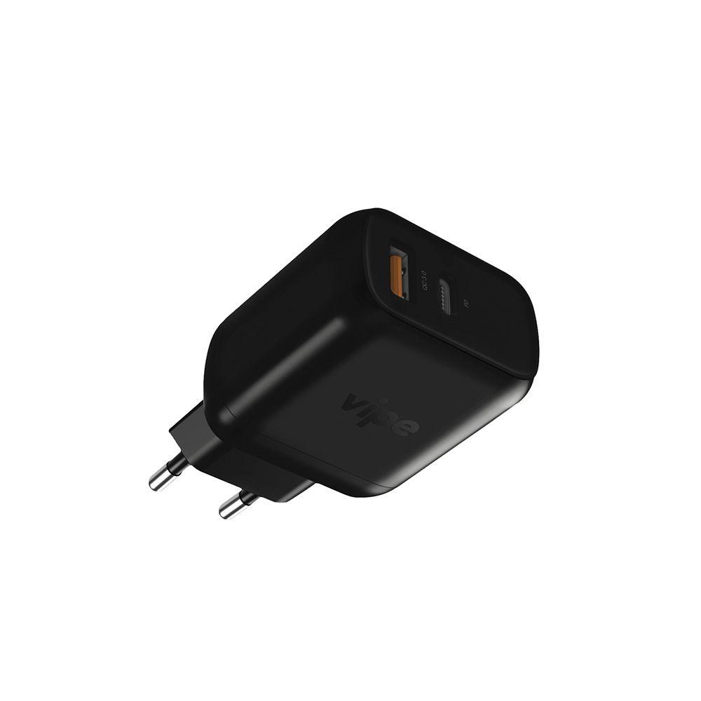 Зарядное устройство сетевое Vipe Travel Station XS, 18Вт, черный - 0