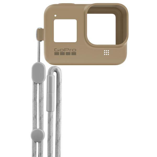 Силиконовый чехол с ремешком GoPro Sleeve + Lanyard для HERO8, песочный - 0