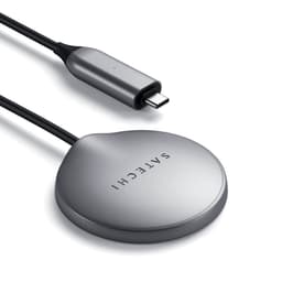 Зарядное устройство беспроводное Satechi Magnetic Wireless Charging Cable, 15Вт, серый космос— фото №2