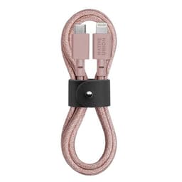 Кабель Native Union Belt Cable USB-C / Lightning, 1,2м, розовый photo 1