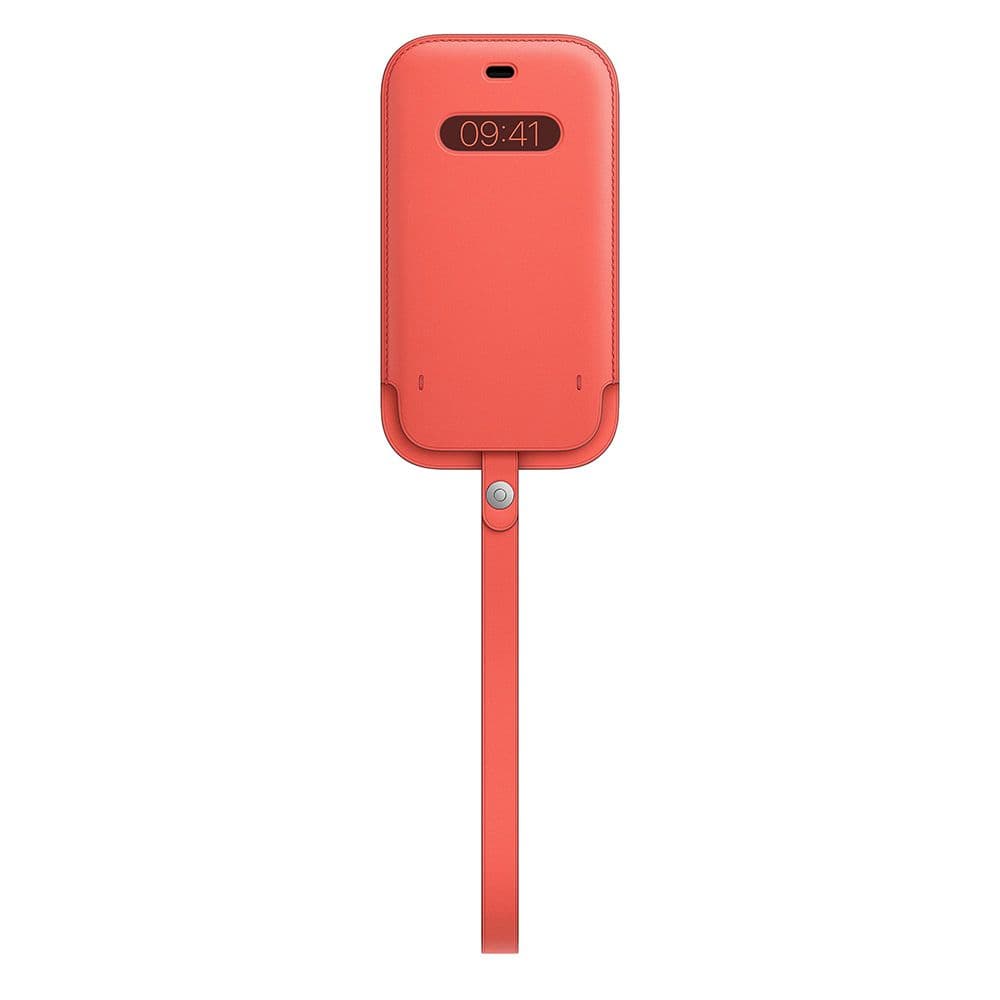 Чехол-конверт Apple Leather Sleeve with MagSafe для iPhone 12/12 Pro, кожа, розовый цитрус— фото №0