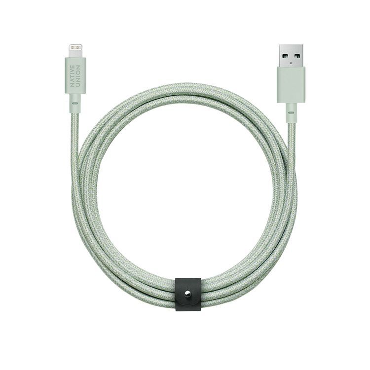 Кабель Native Union USB / Lightning, 3м, зеленый— фото №0