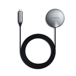 Зарядное устройство беспроводное Satechi Magnetic Wireless Charging Cable, 15Вт, серый космос— фото №3