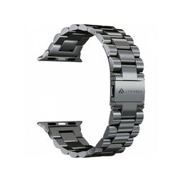 Ремешок Lyambda Keid для Apple Watch 42/44/45mm, Нержавеющая сталь, черный— фото №0
