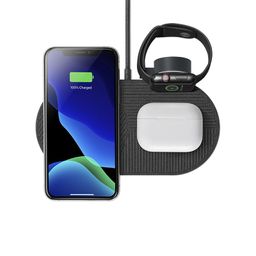 Зарядное устройство беспроводное Native Union Drop XL Dual Wireless Charger Watch Edition, серый— фото №2