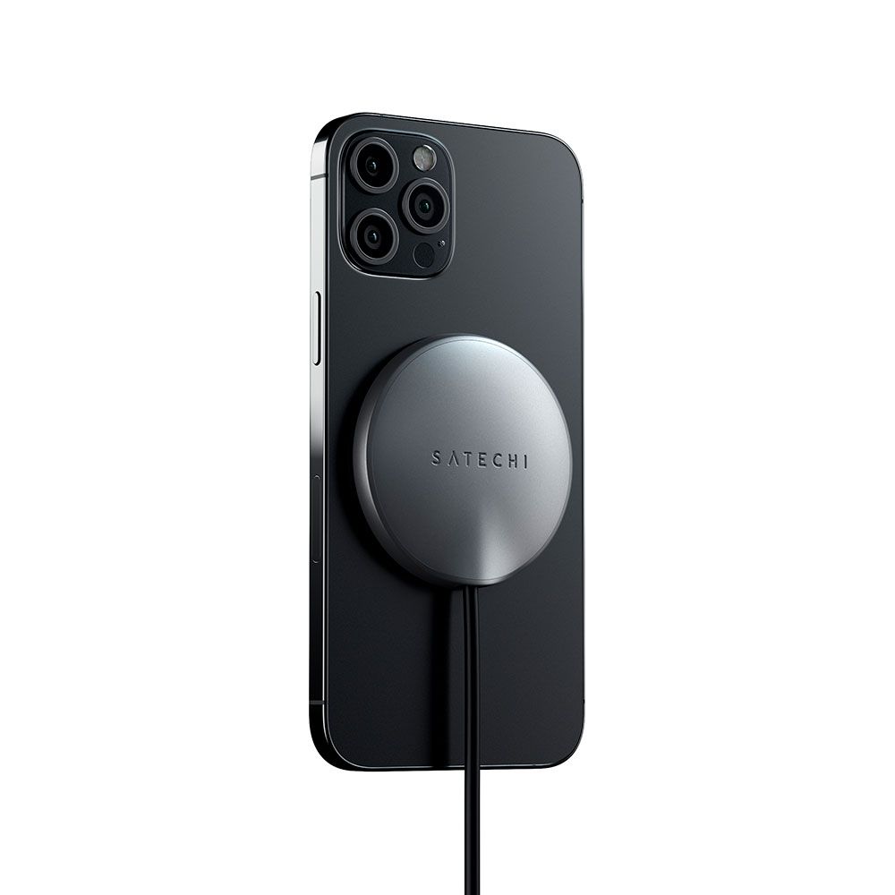 Зарядное устройство беспроводное Satechi Magnetic Wireless Charging Cable, 15Вт, серый космос— фото №4