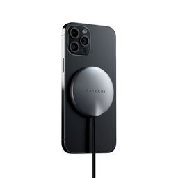 Зарядное устройство беспроводное Satechi Magnetic Wireless Charging Cable, 15Вт, серый космос— фото №4