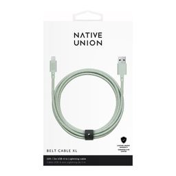 Кабель Native Union USB / Lightning, 3м, зеленый— фото №1
