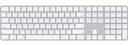 Клавиатура Apple Magic Keyboard с Touch ID и цифровой панелью, серебристый+белый