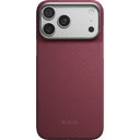 Чехол-накладка Pitaka Ультра тонкий для iPhone 18 Pro Max, арамид (кевлар), бургунди