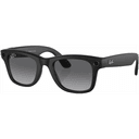 Умные очки Ray-Ban Wayfarer Matte Black Gradient Graphite M, черный