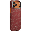 Чехол-накладка Pitaka Monogram для iPhone 17 Pro Max, арамид (кевлар), красный