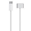 Кабель Breaking MacPower LED USB-C / MagSafe 3, 5A, 140Вт 2м, белый
