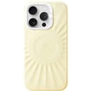Чехол-накладка PYNANA Starlight для iPhone 16 Pro Max, экокожа, желтый
