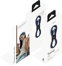 Кабель uBear Trend USB-C / USB-C, 60Вт 1,2м, синий - 3