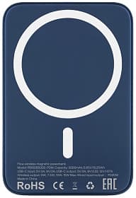 Внешний аккумулятор uBear Flow Magnetic 5000 мАч, синий - 0