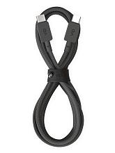 Кабель VLP Nylon Cable USB-C / USB-C, 100Вт 1,2м, черный - 0