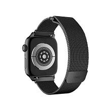 Ремешок Uniq Dante Strap Mesh Steel для Apple Watch 45mm, нержавеющая сталь, графитовый - 1