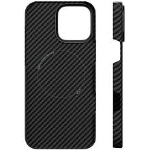 Чехол-накладка VLP Kevlar Case для iPhone 16 Pro, арамид (кевлар), черный - 1