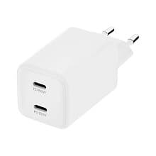 Зарядное устройство сетевое uBear Wall charger Bridge, 65Вт, белый - 0