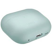 Чехол Uniq LINO зеленый, для AirPods 4/4 ANC - 1