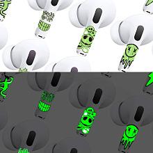 Чехол и наклейки Asynora Glow Peace, для AirPods Pro 2 - 1