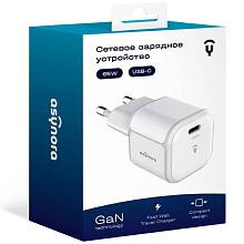 Зарядное устройство сетевое Asynora GAN PD 65W, 65Вт, белый - 2