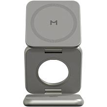 Зарядное устройство беспроводное Magssory Fold Pro 3 в 1, 23Вт, титан - 1