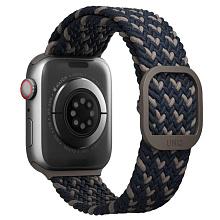 Ремешок Uniq Aspen для Apple Watch 45mm, нейлон, синий - 1