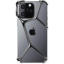 Чехол-накладка YNOT Shell для iPhone 16 Pro, авиационная сталь, серебристый - 0