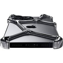 Чехол-накладка YNOT Shell для iPhone 16 Pro, авиационная сталь, серебристый - 2