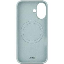 Чехол-накладка uBear Touch Mag Case для iPhone 16, силикон, мятный - 3