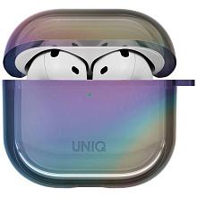 Чехол Uniq Iridescia (holographic) полночный кварц, для AirPods 4/4 ANC - 0