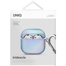Чехол Uniq Iridescia (holographic) синий, для AirPods 4/4 ANC - 2
