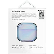 Чехол Uniq Iridescia (holographic) синий, для AirPods 4/4 ANC - 3