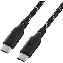 Кабель uBear Trend USB-C / USB-C, 60Вт 1,2м, черно-бежевый - 2