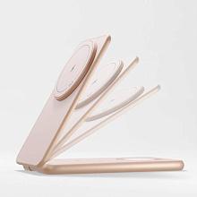 Зарядное устройство беспроводное VLP Alum Power Pro с Qi2, 3 in1, 15Вт, пустынный титан - 3