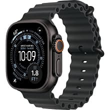 Смарт-часы Apple Watch Ultra 3 GPS + Cellular 49mm (корпус - черный титан, браслет Ocean Band черный, размер One Size) - 0