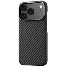 Чехол-накладка uBear Supreme для iPhone 17 Pro, кевлар, черный - 1