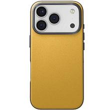 Чехол-накладка Uniq Lyden DS для iPhone 17 Pro, экокожа, желтый/серый - 0