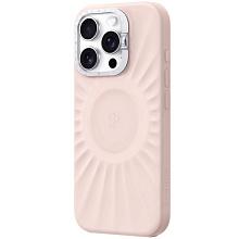 Чехол-накладка PYNANA Starlight для iPhone 16 Pro Max, экокожа, розовый - 1