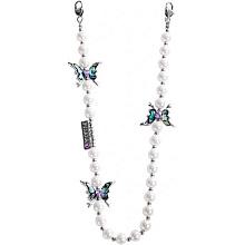 Ремешок-цепочка PYNANA Gauzy Dream с бабочками бирюзовый - 0