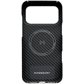 Чехол-накладка Magssory Aramid Frame для iPhone 17 Pro, кевлар, черный - 1
