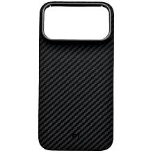 Чехол-накладка Magssory Aramid Frame для iPhone 17 Pro Max, кевлар, черный - 0