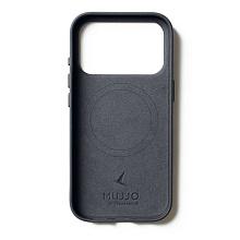 Чехол-накладка Mujjo Leather для iPhone 17 Pro, кожа, серый - 3