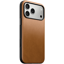 Чехол-накладка Nomad Modern Leather Case для iPhone 17 Pro Max, кожа, светло-коричневый - 1