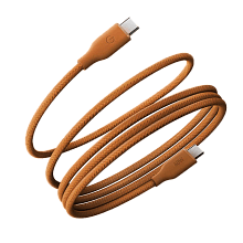 Кабель EnergEA HELIX 60 USB-C / USB-C, 60Вт 1,5м, оранжевый - 0