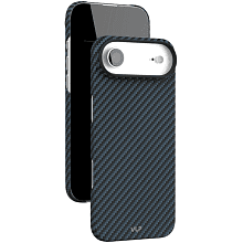 Чехол-накладка VLP Kevlar Case для iPhone Air, кевлар, синий - 2