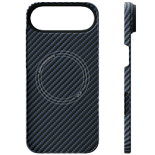 Чехол-накладка VLP Kevlar Case для iPhone Air, кевлар, синий - 3