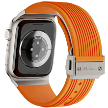 Ремешок Monocozzi ESSENTIALS для Apple Watch 45mm/46mm/49mm, силикон, оранжевый - 2
